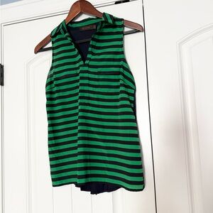 The Limited Mixed Media Striped Blouse